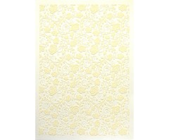 Dekoratiivpaber Galeria Papieru Samet A4, 10 lehte, 220g/m² - Roses Cream